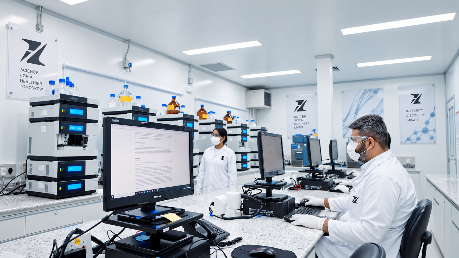 Laborat�rio moderno de ci�ncia e inova��o