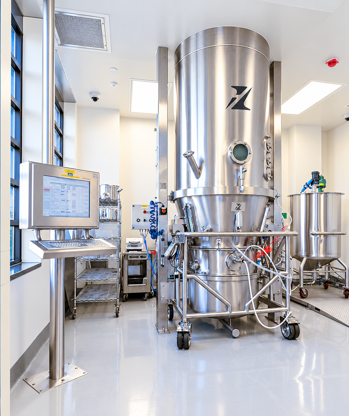 Sala de processamento farmac�utico em a�o inox